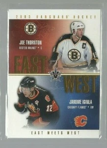 2002-03 Vanguard East Meets West #2 Joe Thornton/Jarome Iginla (ref 91766) - Picture 1 of 1