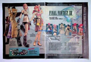 Final Fantasy XIII Figures Square Enix 2009 Print Magazine Ad Poster ADVERT - Picture 1 of 2