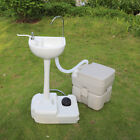 Us Portable Removable Outdoor Hand Sink With Rv Camper Gravity Flush Toilet Kit