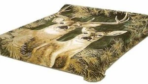 Solaron Blanket throw Thick Ultra Fine Polyester Mink Plush Deers Heavy Weight - Picture 1 of 12
