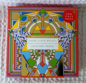 Frank Lloyd Wright HOTEL IMPERIAL ALFOMBRA PAVO REAL 500 piezas PUZZLE DE LÁMINAS sellado nuevo - Imagen 1 de 5