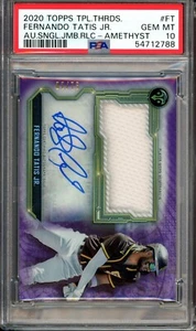 FERNANDO TATIS JR. 2020 Triple Threads Jersey AMYTH AUTO (#2/75) PSA 10 GEM MINT - Picture 1 of 2