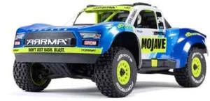 ARRMA 1/18 MOJAVE GROM MEGA 4X4 DT with Battery & Charger Blue C-ARA2104T2 - Picture 1 of 3