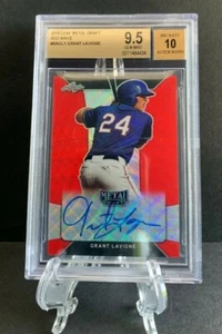 2018 Leaf Metal GRANT LAVIGNE Red Wave Prismatic Auto RC 2/2 Rockies BGS 9.5 10 - Picture 1 of 1