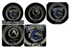 BRIDGEPORT SOUND TIGERS RARE AHL INGLASCO OFFICIAL GAME PUCK MADE IN CANADA 
