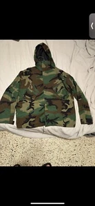 Chaqueta cortavientos militar Woodland camuflada táctica impermeable Anorak Ripstop - Imagen 1 de 7