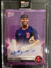 2022 Topps Now Road to Opening Day #OD-17C Xander Bogaerts Purple Autograph /25