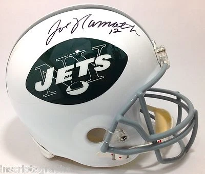 Joe Namath Signed New York Jets Helmet JSA COA Autographed Broadway 1969 - Image 1 of 2