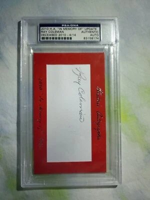 Ray Coleman 2010 Historic Autographs In Memory Of  Browns PSA/DNA Auto SP 4/14 - Image 1 of 2