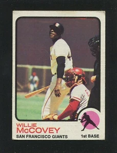 #410 Willie McCOVEY, Giants - 1973 Topps: en muy buen estado, dos pliegues, buen brillo 250121e - Imagen 1 de 3