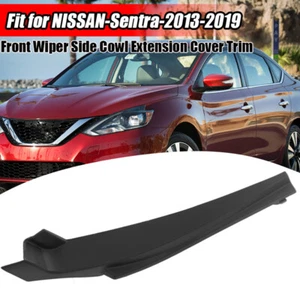 Left For 2013-2019 Nissan Sentra Black Front Wiper Side Cowl Extension Cover LH - Picture 1 of 13