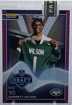 💥GARRETT WILSON ROOKIE 2022💥PANINI INSTANT DRAFT NIGHT ROOKIE💥 RC LE #20/25🔥 - Image 1 of 2