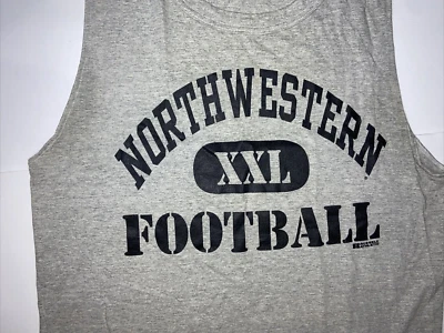 Camiseta deportiva sin mangas Northwestern Football Russell, gris, L, usada Foto 1 de 4