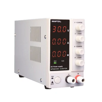 NPS3010W 30V 10A Precision Variable Digital Lab Test Adjustable DC Power Supply - Image 1 of 4
