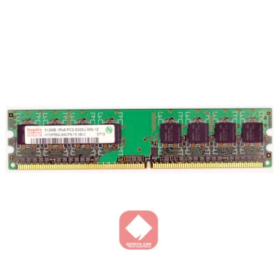 Hynix Ram DDR2 DDR-2 667Mhz 512Mb PC2-5300U HYMP564U64CP8-Y5 - Immagine 1 di 2