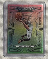 2022-23 Panini Obsidian Asia RUDY GOBERT Red Yellow Green Flood Prizm 15/75