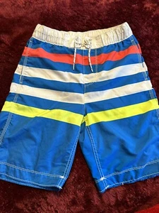 gap boys swim suit shorts striped blue 10 - Picture 1 of 6