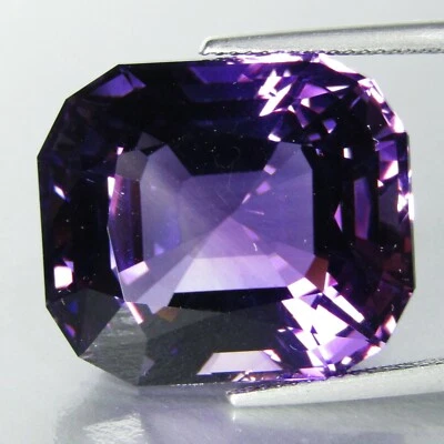 27.08Cts Único Raro 100% Natural Amatista Corte Radiante Colección Gema Ref VDO  Foto 1 de 4
