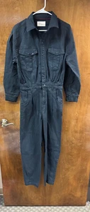 Women NWT "10.11 STUDIOS" navy long sleeve button/zipper, jumpsuit Size 24 - Picture 1 of 2