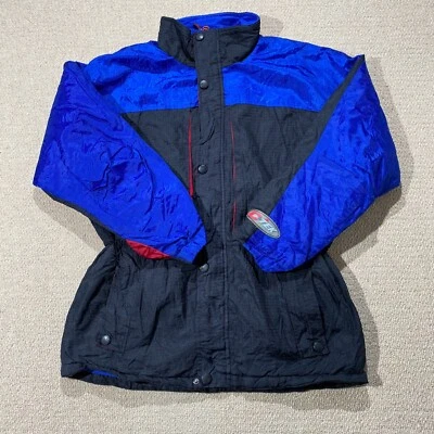 Chaqueta Parka Catalina DE COLECCIÓN Para Hombre Mediana Negra Azul Ripstop Aire Libre Senderismo Años 90 Foto 1 de 4
