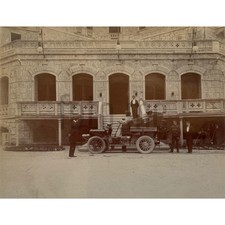 BORCA DI CADORE Belluno Palace Hotel Des Dolomites Staff Auto d'Epoca Foto c1900