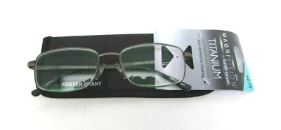 Gafas de lectura plateadas pistola Foster Grant Titanium T10 NUEVAS ver descripción Foto 1 de 4