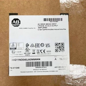 New AB 20G11ND040JA0NNNNN PowerFlex Air Cooled 755 AC Drive 20G11ND040JA0NNNN - Picture 1 of 1