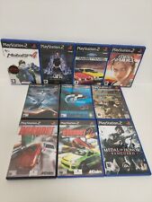 BUNDLE OF 10 SONY PLAYSTATION 2 GAMES CLEAN DISCS TESTED WITH MANUALS