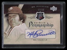 2007 Upper Deck Premier Penmanship Autographs MS Mike Schmidt Auto 17/73