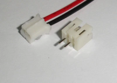 JST PH 2.0 Pitch 2-Pin Female Connector Socket wire 30cm+Pin Header x 20 for RC - Image 1 of 4