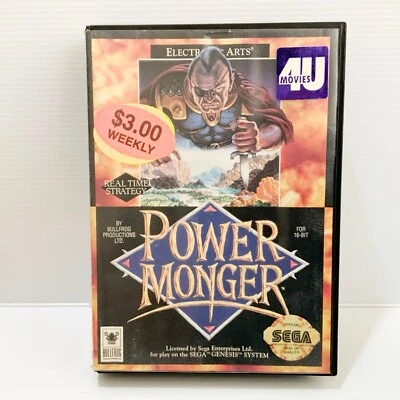 Power Monger + Box - Sega Genesis - Tested & Working - Free Postage - Image 1 of 3