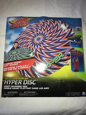 NOS Rare AIR HOGS Giant 3’ Diameter HYPER DISC Hovering ZIG-ZAG Disk INFLATABLE - Image 1 of 4