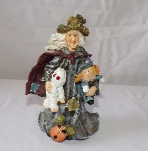 Miniature Dollhouse Doll Halloween Witch Figurine Mummy 5.5" Jack-O-Lantern - Picture 1 of 5