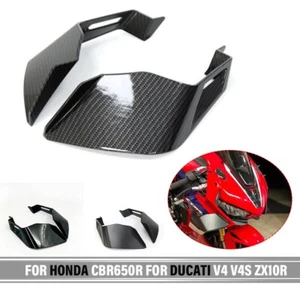 Universal Aerodynamic Wing Kit Fixed Winglet Fairing For Honda CBR650 For Yamaha - Picture 1 of 15