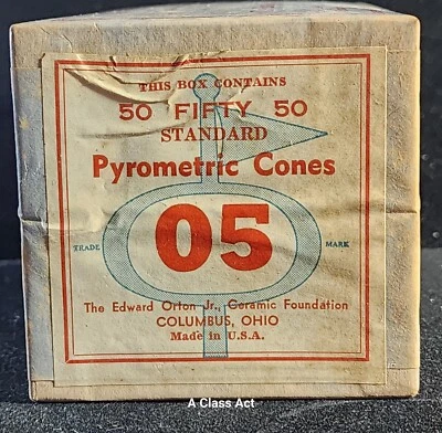 05 Orton Standard Pyrometric Cones. 50 Count. Sealed. NOS. Our T5826 - Image 1 of 4
