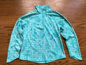NIKE Girls Dry Fit Blue ¼ Zip Long Sleeve Activewear Jacket Size S EUC - Picture 1 of 2