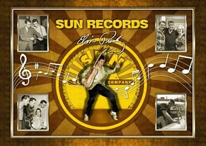 ELVIS PRESLEY - Sun Records - ORIGINAL A4 FOTODRUCK ERINNERUNGSSTÜCKE - Bild 1 von 4