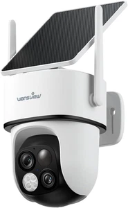 Solar Camera Outdoor Wireless-2K 360°PTZ Cameras for Home Security with Dual Len - Picture 1 of 12