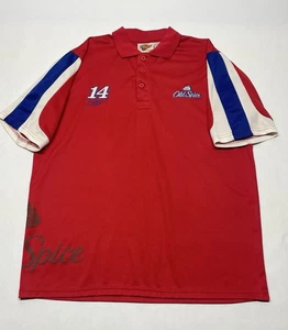 NASCAR Winners Circle Tony Stewart 14 Old Spice Polo Shirt Mens L Auto Racing - Picture 1 of 21