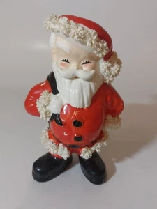 Vintage Napco Spaghetti Santa Übertopf Japan Weihnachten 6,5" hoch - Bild 1 von 7