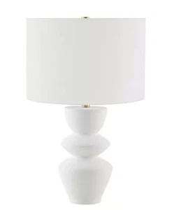 Cassian 24.5 in. Matte Black and Brass Finish Table Lamp - Picture 1 of 4