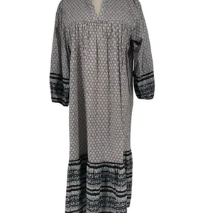 Anna Sui x Uniqlo Women's Floral Boho Midi Dress Size L Multicolor - Picture 1 of 10