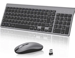 Wireless Keyboard Mouse Combo, cimetech 2.4G Ultra-Thin Keyboard and Mouse Set  - Picture 1 of 12