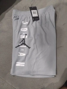 Nike Air Jordan Big Boys Shorts Jumpmen taglia M grigio lupo - Foto 1 di 2