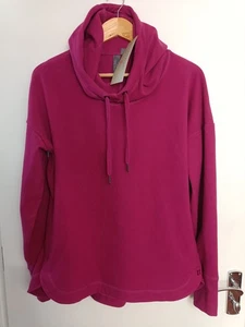 Sweaty Betty Hoodie Women Large Red Escape Luxe Italian Fleece Thumb Hole Sleeve - Picture 1 of 8