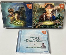 Sega Dreamcast DC Shenmue I II What's Shenmue NTSC-J Japanese Dreamcast