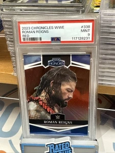 2023 Panini Chronicles WWE Roman Reigns Honors RED #/199 PSA 9 MINT!!! - Picture 1 of 2