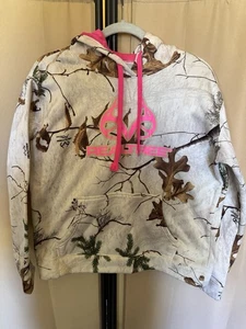 DE COLECCIÓN REALTREE SUDADERA CON CAPUCHA CAMUFLAJE ROSA BLANCO Junior XL (12-14) Niñas Sudadera - Imagen 1 de 5