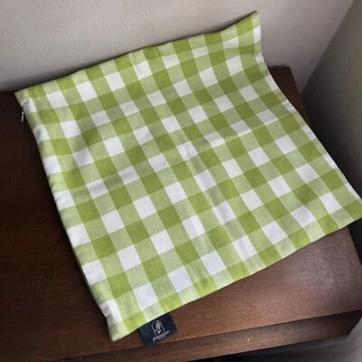 Lote de 6 fundas de almohada cuadradas a cuadros verdes Phantoscope 17"x17" Buffalo Plaid Foto 1 de 4