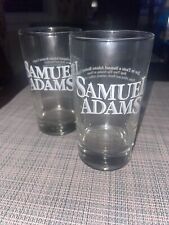 SAMUEL ADAMS Beer Tasting Glass 6ounce clear w/ white lettering